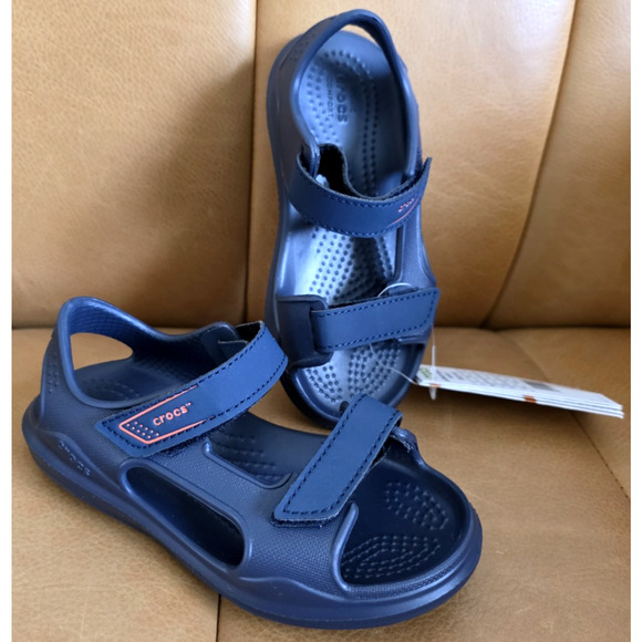 Crocs Swiftwater Expedition Sandals Kid's Size c10 Navy/Navy NEW WITH TAGS - Picture 1 of 8